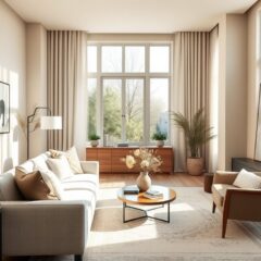 Neutralne kolory do wynajmu: jak stworzyć uniwersalne i funkcjonalne wnętrze przyciągające najemców