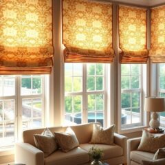 Rolety rzymskie do salonu: jak wybrać tkaniny, mechanizmy i montaż dla idealnej dekoracji i komfortu