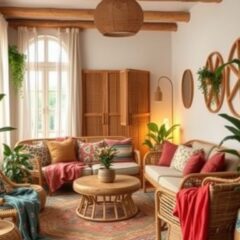 Meble do stylu boho: jak wybrać naturalne i trwałe elementy tworzące przytulną przestrzeń