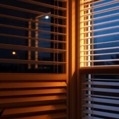 Żaluzje a prywatność wieczorem: jak ustawić lamele i wybrać materiał dla skutecznej ochrony wnętrza