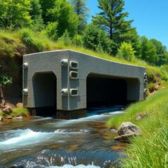 Prefabrykaty w postaci przepustów skrzynkowych